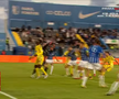 Gafa lui Buzbuchi din Farul - Unirea Slobozia. FOTO: captură Prima Sport