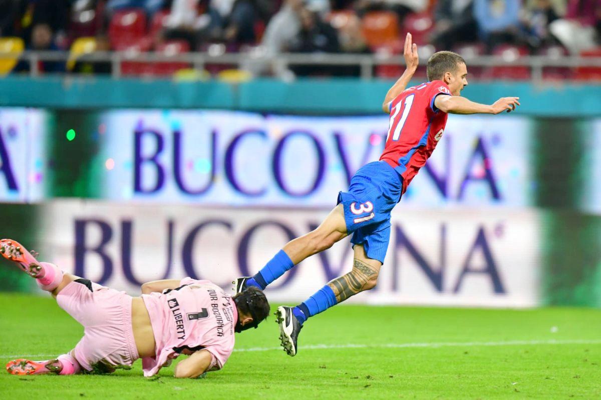 Impact instant în FCSB - Oțelul! A scos penalty la 75 de secunde după ce a fost trimis de Becali pe teren