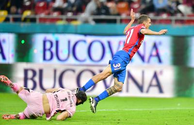 Impact instant în FCSB - Oțelul! A scos penalty la 75 de secunde după ce a fost trimis de Becali pe teren