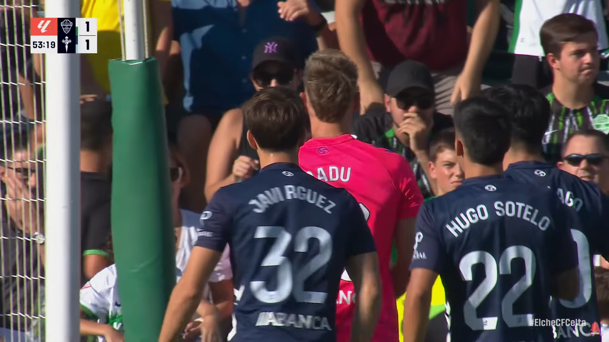 Ionuț Radu a apărat un penalty în Elche - Celta Vigo