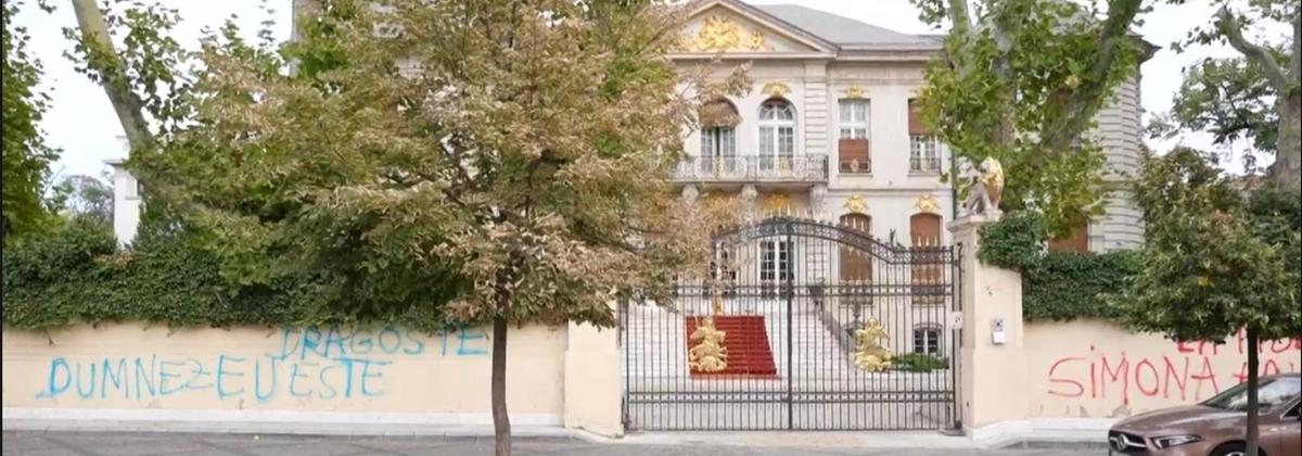 Palatul lui Gigi Becali, vandalizat