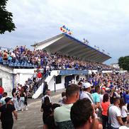 Așa arată stadionul Corvinului Hunedoara înainte de demolare // foto: facebook @FC Corvinul 1921 Hunedoara