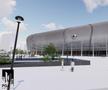 Așa va arăta noul stadion al Corvinului Hunedoara // foto: facebook @FC Corvinul 1921 Hunedoara