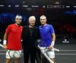 John McEnroe, între Casper Ruud (dreapta) și Francisco Cerundolo (stânga) la Laver Cup 2026 Foto: Guliver/Getty Images