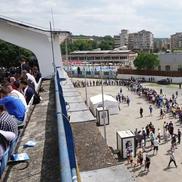 Așa arată stadionul Corvinului Hunedoara înainte de demolare // foto: facebook @FC Corvinul 1921 Hunedoara