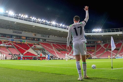 Titularii Irlandei au plecat capul la intonarea imnului israelian, rezervele lor s-au întors cu spatele / Foto: Imago