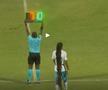 Aedan Scipio (Anguilla) a fost tras de păr de Keon Greene și de Shalon Knight din Antigua și Barbuda, în timpul unui meci din Liga Națiunilor CONCACAF