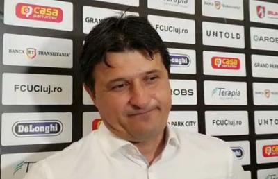 U CLUJ - FCSB // VIDEO Adrian Falub: „Păi, noi avem orgolii cu FCSB? Situația e dramatică în campionat”