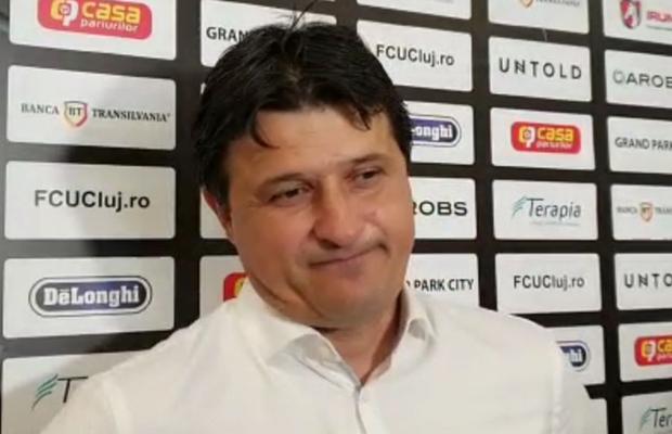 U CLUJ - FCSB // VIDEO Adrian Falub: „Păi, noi avem orgolii cu FCSB? Situația e dramatică în campionat”
