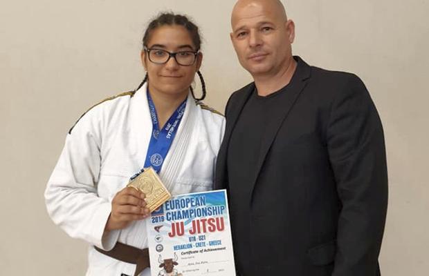 Ana-Maria Berea a luat medalia de AUR la Campionatul European de Ju Jitsu U21