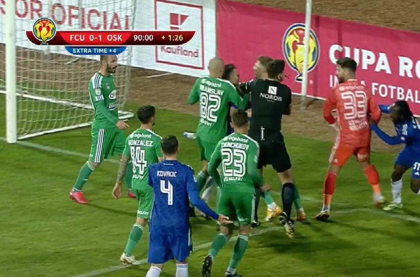 Sepsi a învins-o pe FCU Craiova, scor 1-0, în optimile de finală din României.