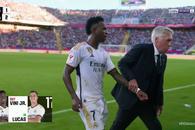Vinicius, greu de stăpânit în El Clasico » Ancelotti l-a luat furios de mână și l-a trimis pe bancă