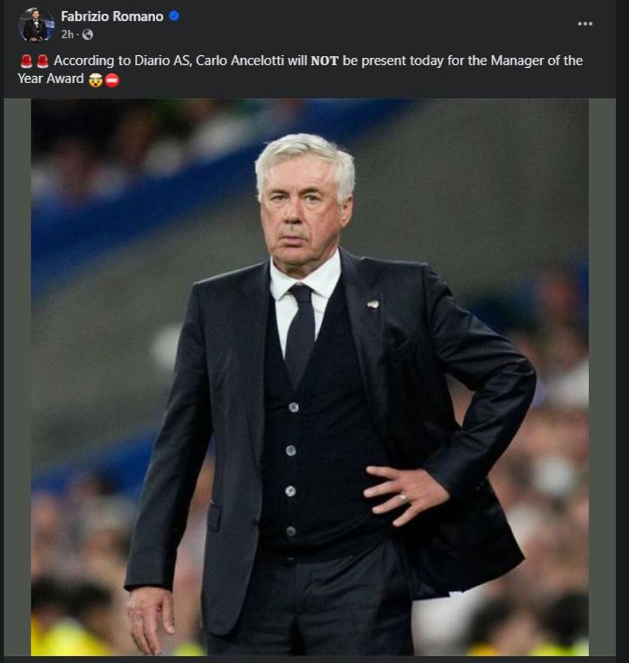Încă o lovitură pentru Real Madrid! AS anunță decizia luată în privința lui Ancelotti! UPDATE: Spaniolii s-au înșelat