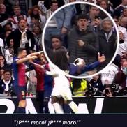 Televiziunea Movistar, care a transmis Real Madrid - Barcelona 0-4 sâmbătă, a suprins momentele în care Lamine Yamal e înjurat de fanii blancos după ce a marcat pe „Santiago Bernabeu” / Foto: Capturi Marca