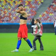 Vali Creţu, la finalul meciului cu Rapid FOTO: Ionuţ Iordache (GSP)