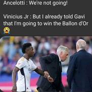 Cele mai tari glume după ce Vinicius a pierdut Balonul de Aur în fața lui Rodri, foto: X