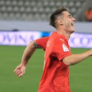 Adrian Caragea, primele goluri la Dinamo. FOTO: Ionuț Iordache (GSP.ro)