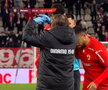 Maxime Sivis, accidentat în CS Dinamo - FC Dinamo