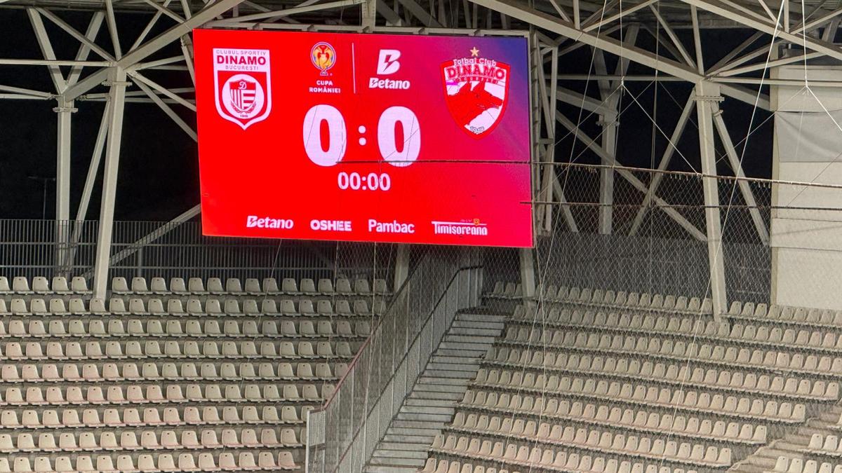 CS Dinamo - Dinamo, imagini înaintea partidei din Cupa României