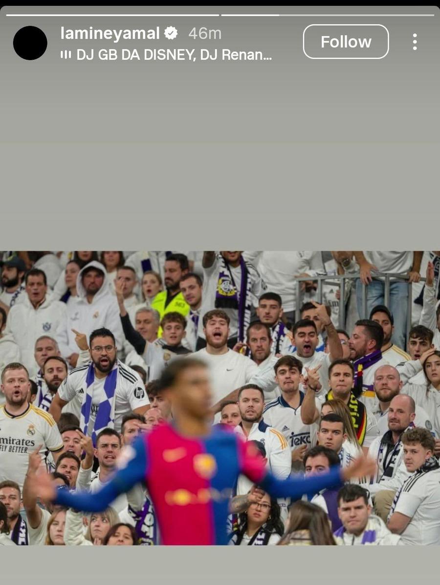 foto: postarea lui Yamal înainte de El Clasico / instagram @lamineyamal Barcelona, decizie incredibilă în privința lui Lamine Yamal, după scandalul cu Real Madrid
