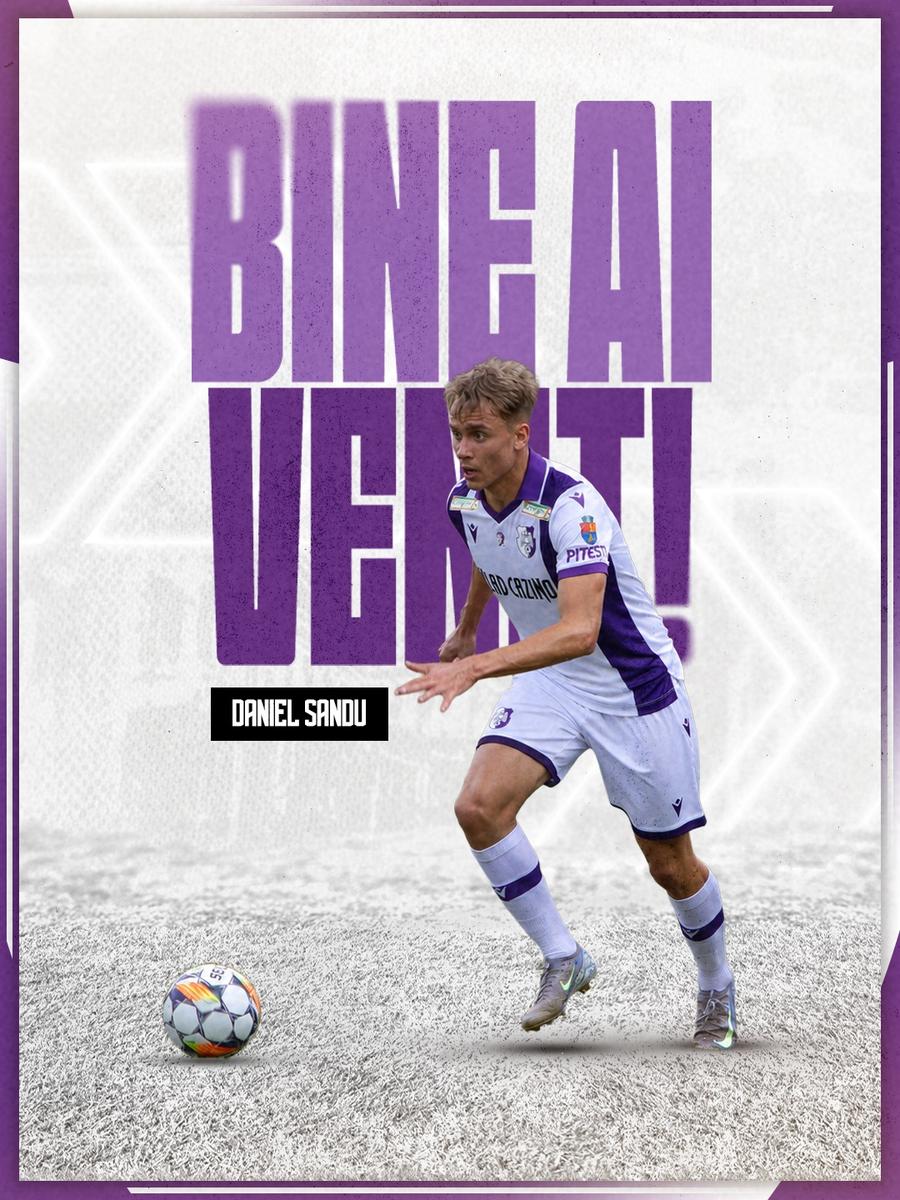 Daniel Sandu a debutat pentru FC Argeș Bogdan Andone l-a debutat chiar în orașul în care a început fotbalul: „Mă bucur pentru el”