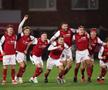 Bucuria celor de la Fleetwood după ce au eliminat-o pe Arsenal // FOTO: Guliver/GettyImages