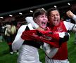Bucuria celor de la Fleetwood după ce au eliminat-o pe Arsenal // FOTO: Guliver/GettyImages