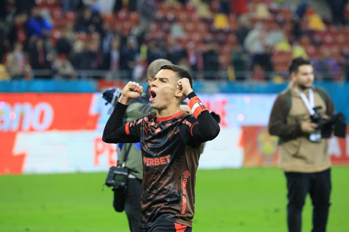 Imagini la finalul partidei Dinamo - Chindia Târgoviște