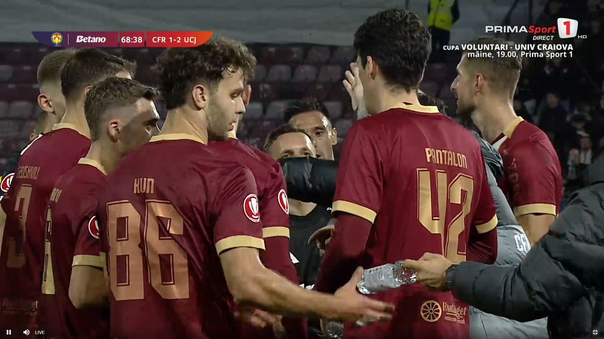 JUpâni în Gruia » Băieții lui Bergodi au subordonat-o pe CFR Cluj în derby-ul orașului și sunt cu un pas în „sferturi”