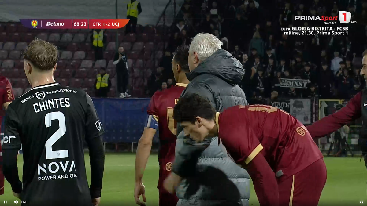 Marius Șumudică a scos echipa de pe teren în timpul derby-ului cu U Cluj, apoi a dezvăluit: „Știți ce mi-a zis Chipciu?”