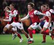 Bucuria celor de la Fleetwood după ce au eliminat-o pe Arsenal // FOTO: Guliver/GettyImages