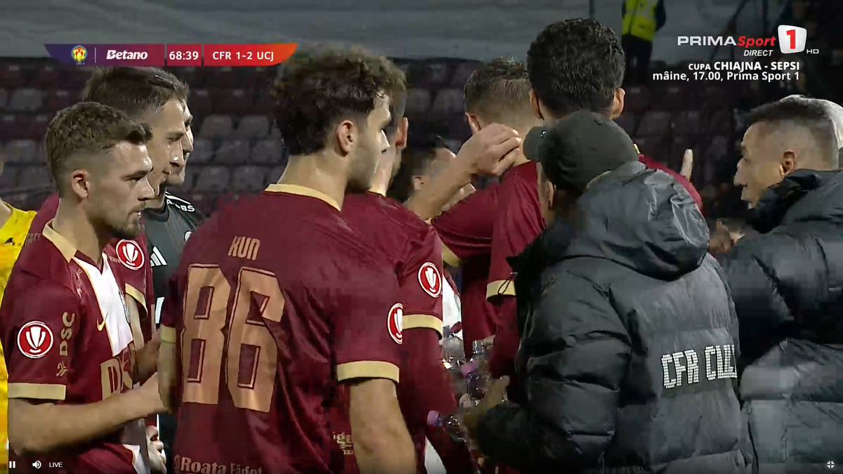 JUpâni în Gruia » Băieții lui Bergodi au subordonat-o pe CFR Cluj în derby-ul orașului și sunt cu un pas în „sferturi”