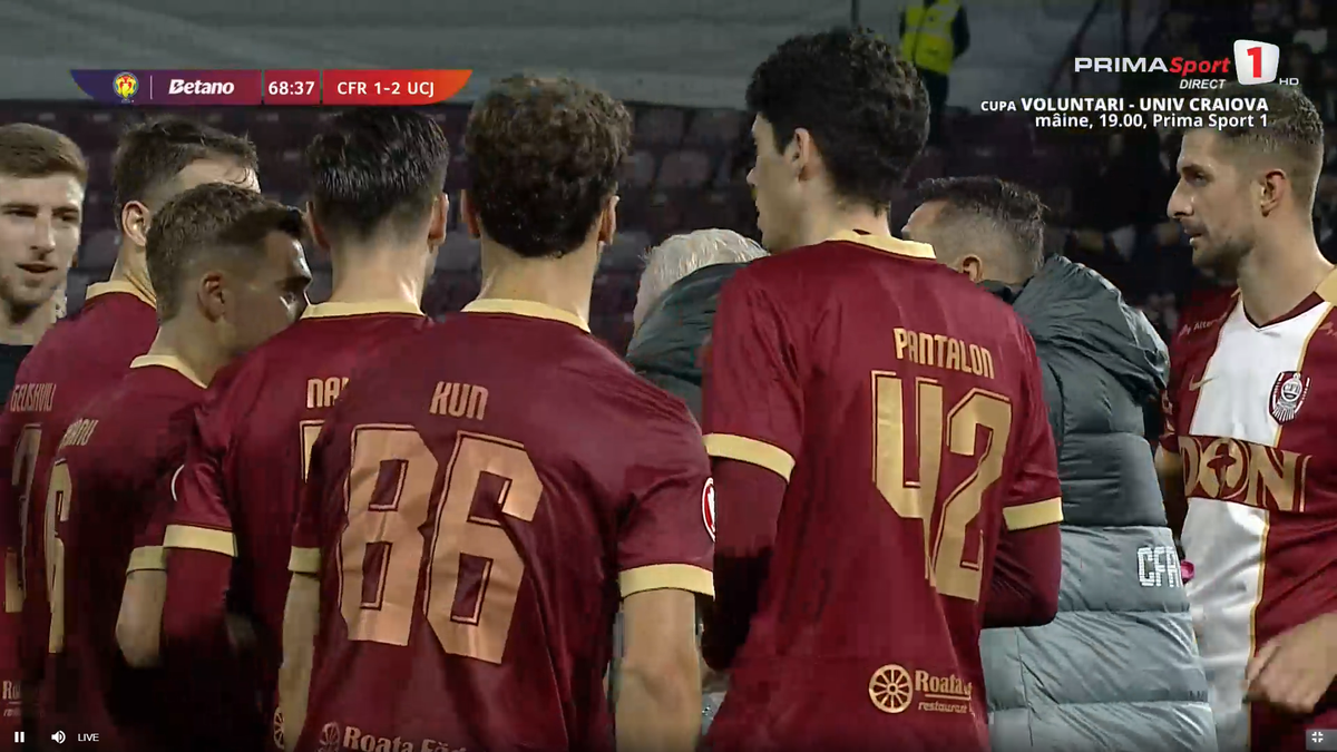 Marius Șumudică a scos echipa de pe teren în timpul derby-ului cu U Cluj, apoi a dezvăluit: „Știți ce mi-a zis Chipciu?”