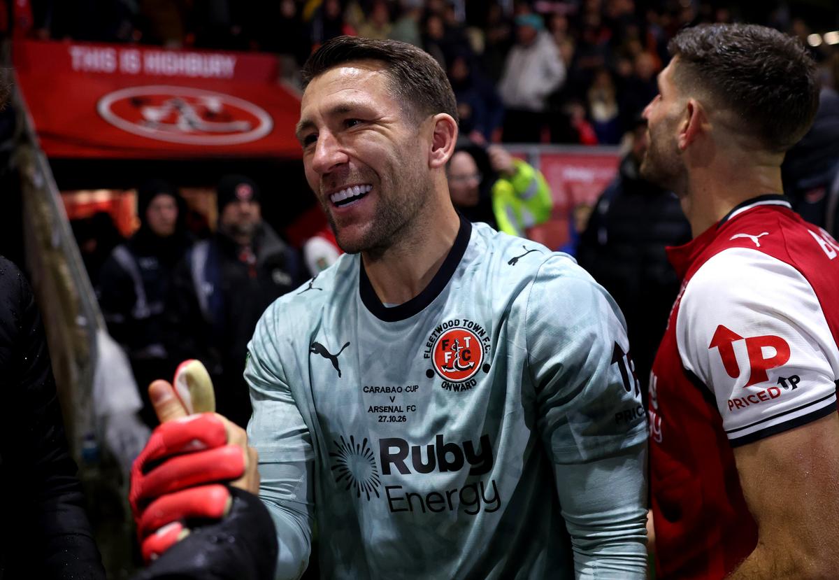 Bucuria celor de la Fleetwood după ce au eliminat-o pe Arsenal
