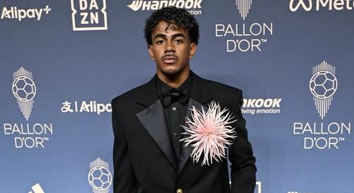 Lamine Yamal la gala Balonul de Aur la Londra