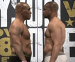 Mike Tyson, 54 de ani, și Roy Jones Jr., 51 de ani, s-au întâlnit față în față la cântărul oficial, cu o zi înaintea luptei din Los Angeles.