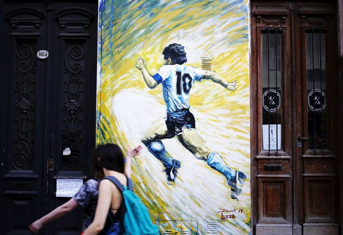Maradona - graffiti
