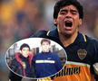 Diego Maradona și Elias Bazzi, medalion, în 1996