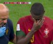 Nuno Mendes s-a accidentat în Portugalia - Uruguay și a început să plângă