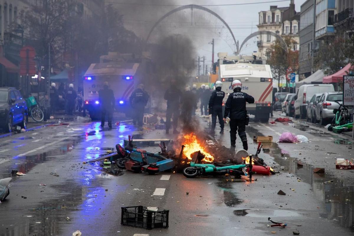 Bruxelles - revolte Maroc