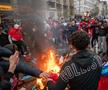 Haos la Bruxelles » De bucurie că au bătut Belgia, marocanii camuflați și agresivi au devastat centrul orașului! Video înfricoșător