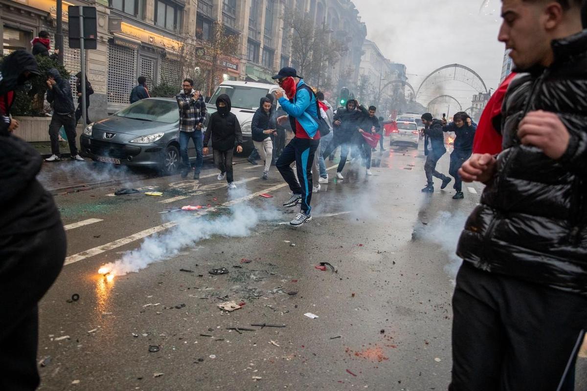Bruxelles - revolte Maroc