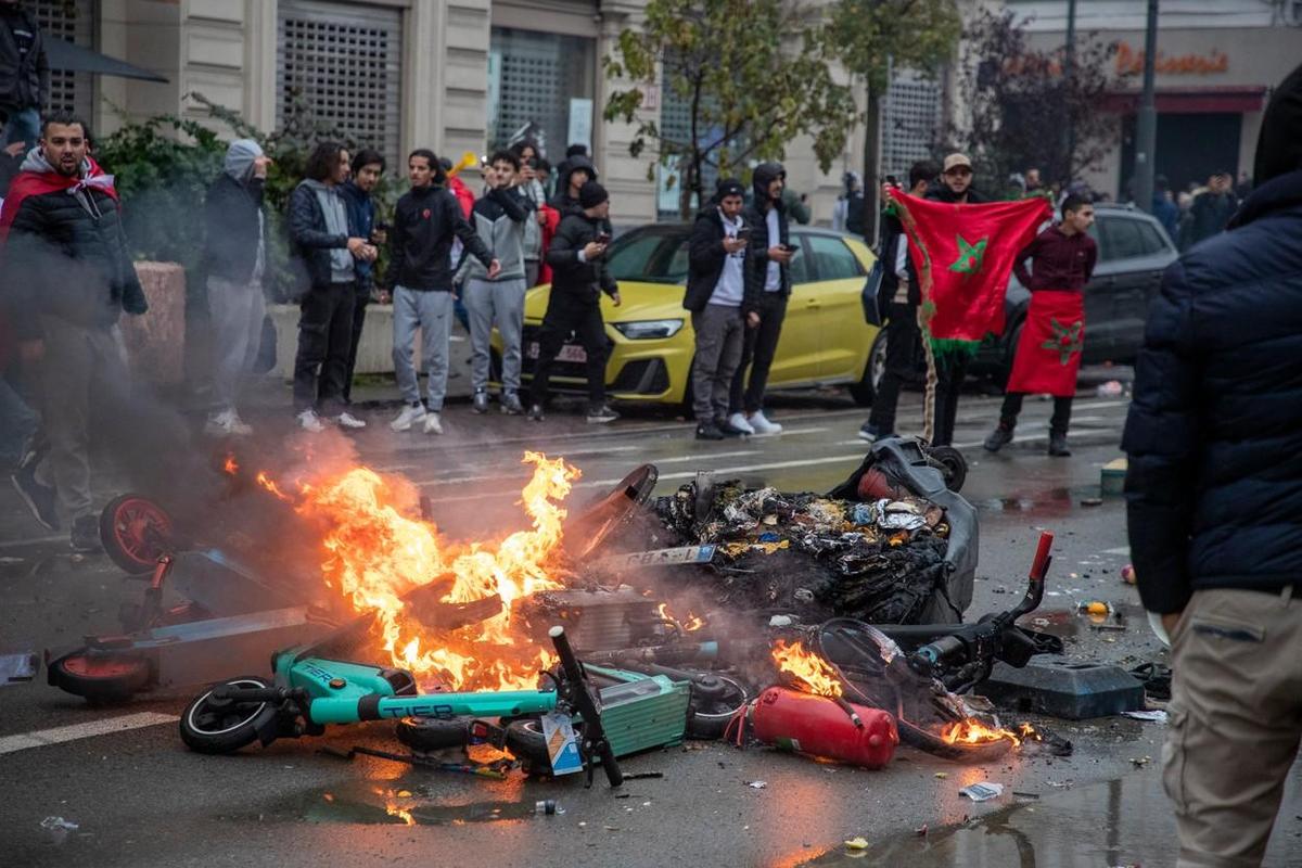 Bruxelles - revolte Maroc
