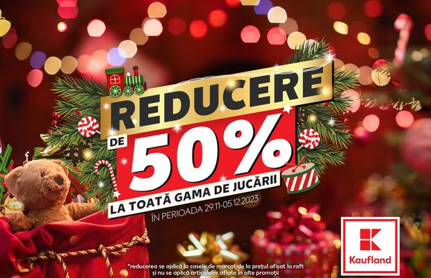 Oferta Kaufland de Moș Nicolae: 50% reducere la toată gama de jucării
