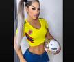 Polițista din stadion devenită virală și-a vopsit sânii în culorile echipei favorite și a pozat așa pe Instagram: „Oamenii mei frumoși, a ieșit soarele!”
