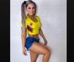 Polițista din stadion devenită virală și-a vopsit sânii în culorile echipei favorite și a pozat așa pe Instagram: „Oamenii mei frumoși, a ieșit soarele!”