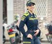 Alexa Narvaez, polițista care a devenit virală la un meci de fotbal, a pozat fără sutien. Foto: Instagram