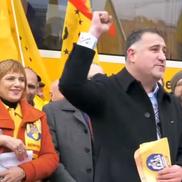 Ciprian Paraschiv, la acțiunile AUR Iași / Sursă foto: Facebook