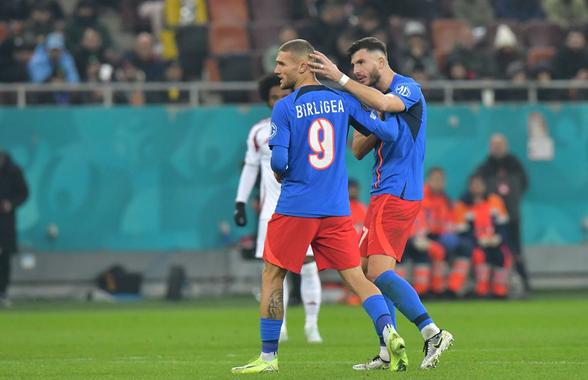Bîrligea, șters și „comisar” » Pentru ce a primit cartonașul roșu în minutul 67 din FCSB - Olympiakos