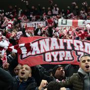 Fanii lui Olympiakos la meciul cu FCSB / Foto: Ionuț Iordache GSP